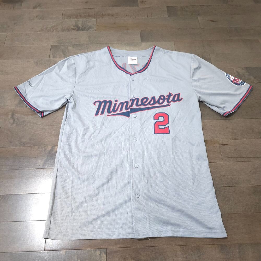 Minnesota Twins Dozier #2 Gray Jersey Adult XL SGA Target Field MLB - Picture 4 of 11